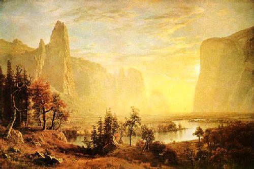 Albert Bierstadt The Yosemite Valley Norge oil painting art